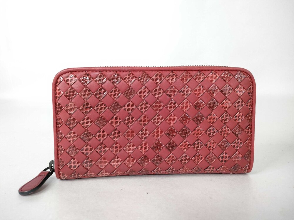 Bottega Veneta Intrecciato Ayers Zip-Around Wallet